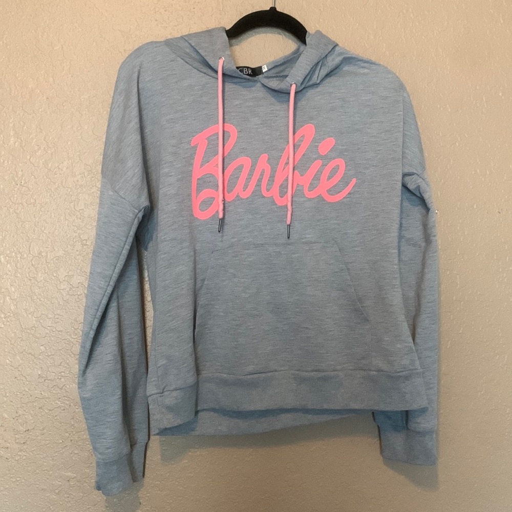 Grey barbie hoodie, size Medium!